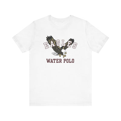 Adult Unisex Flying  Water Polo Eagle Graphic Short Sleeve Soft Tee
