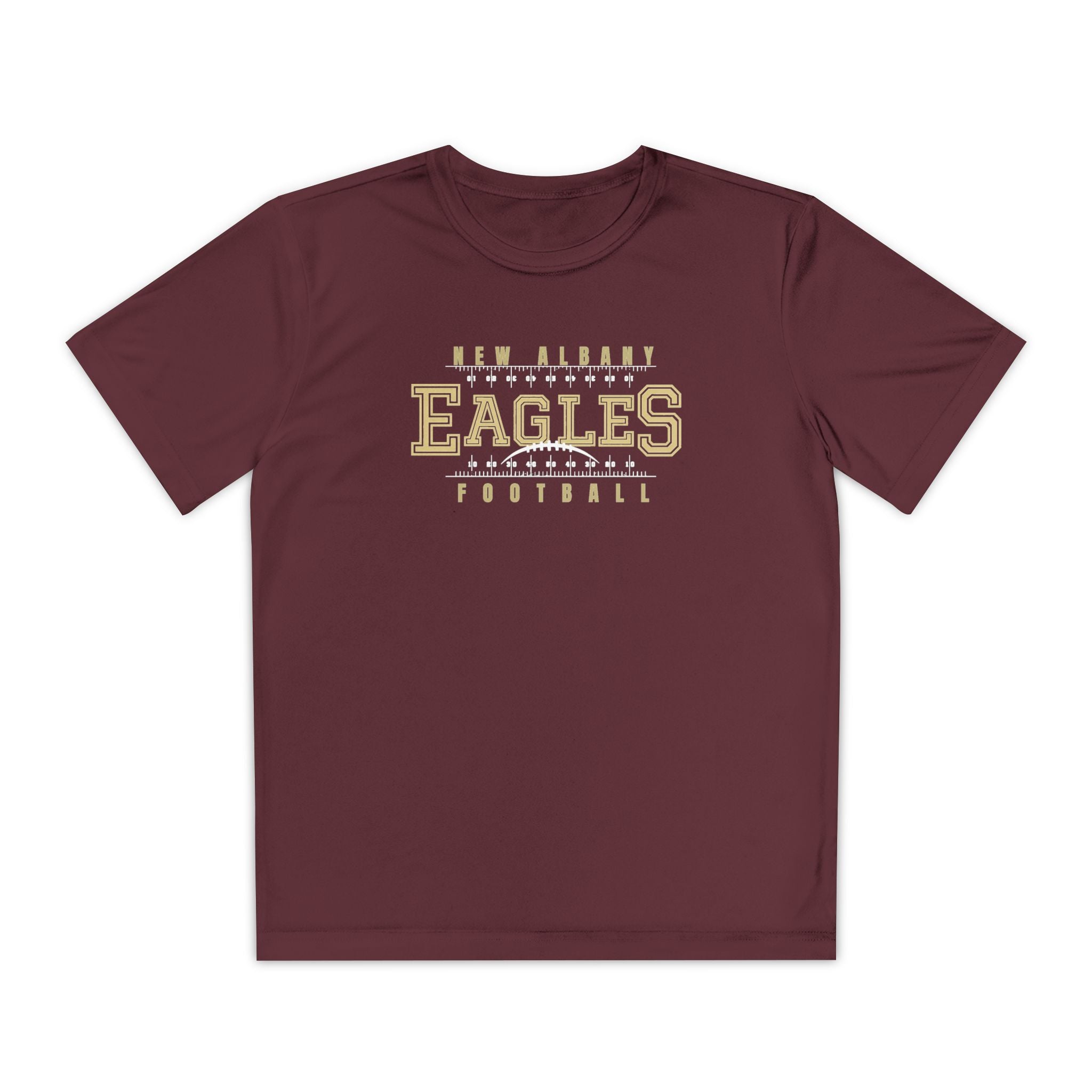 Youth New Albany Football Defend the Field Graphic Sport-Tek Competitor Performance Tee