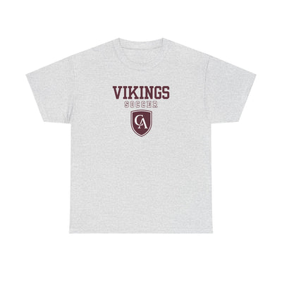 Adult Unisex Columbus Academy Vikings Soccer Graphic Short Sleeve Gildan Heavy Tee