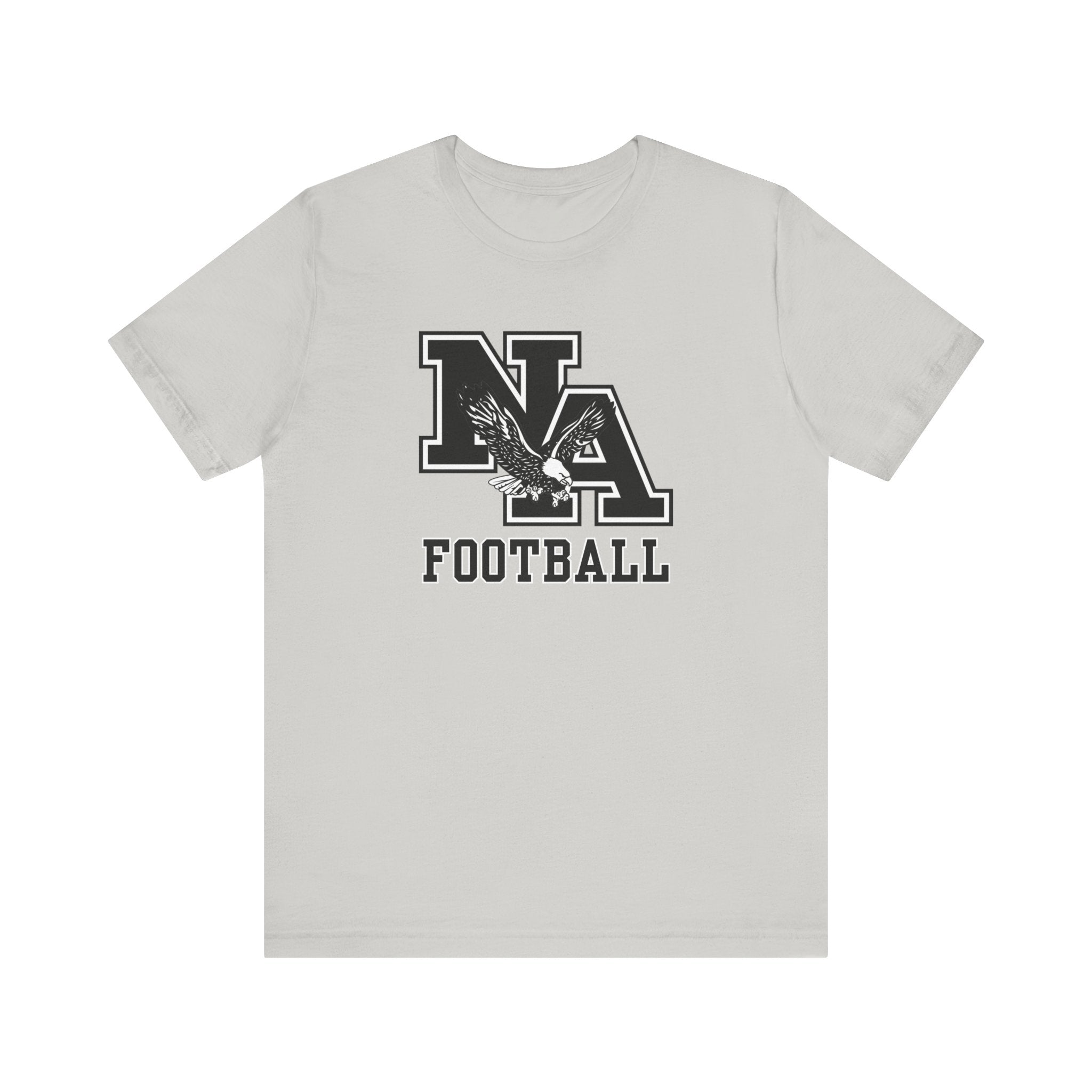 Adult Unisex Classic Logo Black Football Graphic Short Sleeve Soft Tee
