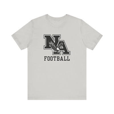 Adult Unisex Classic Logo Black Football Graphic Short Sleeve Soft Tee