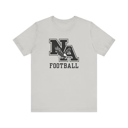 Adult Unisex Classic Logo Black Football Graphic Short Sleeve Soft Tee