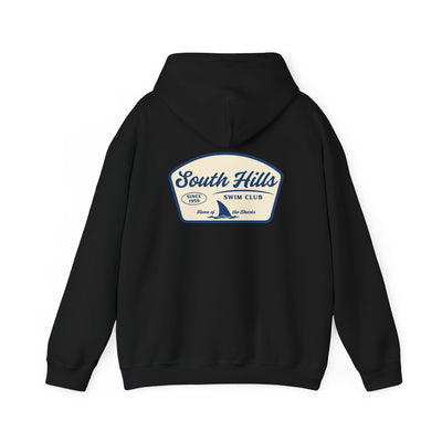 Adult Unisex South Hills Swim Club Home of the Sharks Graphic Hoodie