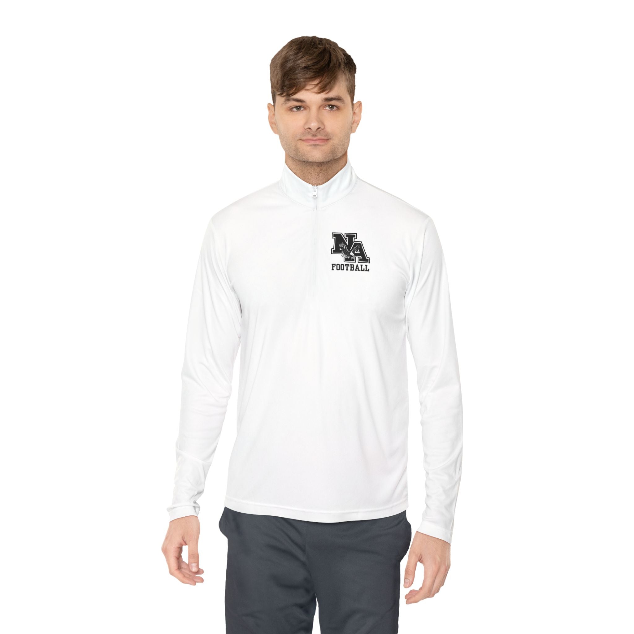 Adult Unisex New Albany Classic Logo Black Football Graphic Sport-Tek Quarter Zip Pullover