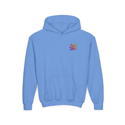 Youth South Hills Swim Club Sunset Script Graphic Hoodie
