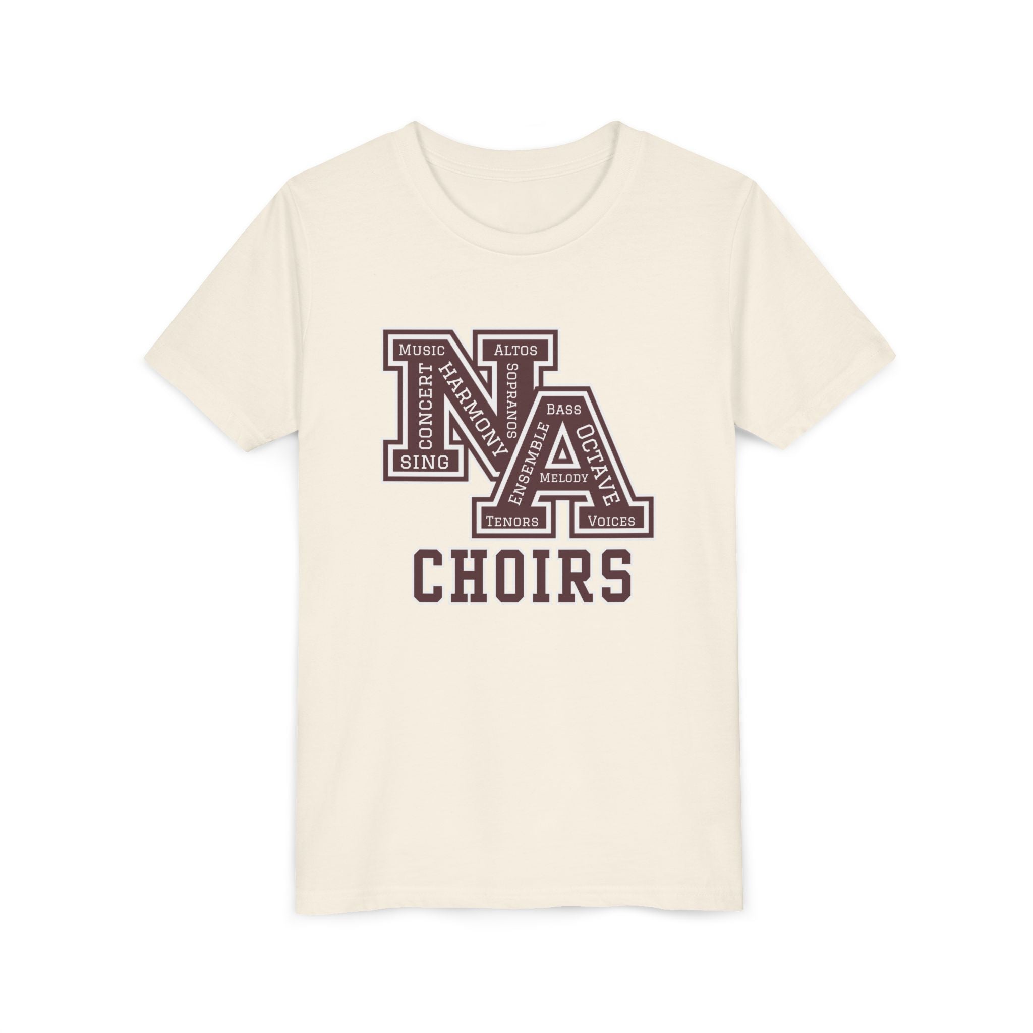 Youth Choirs Words NA Logo Graphic Short Sleeve Soft Tee