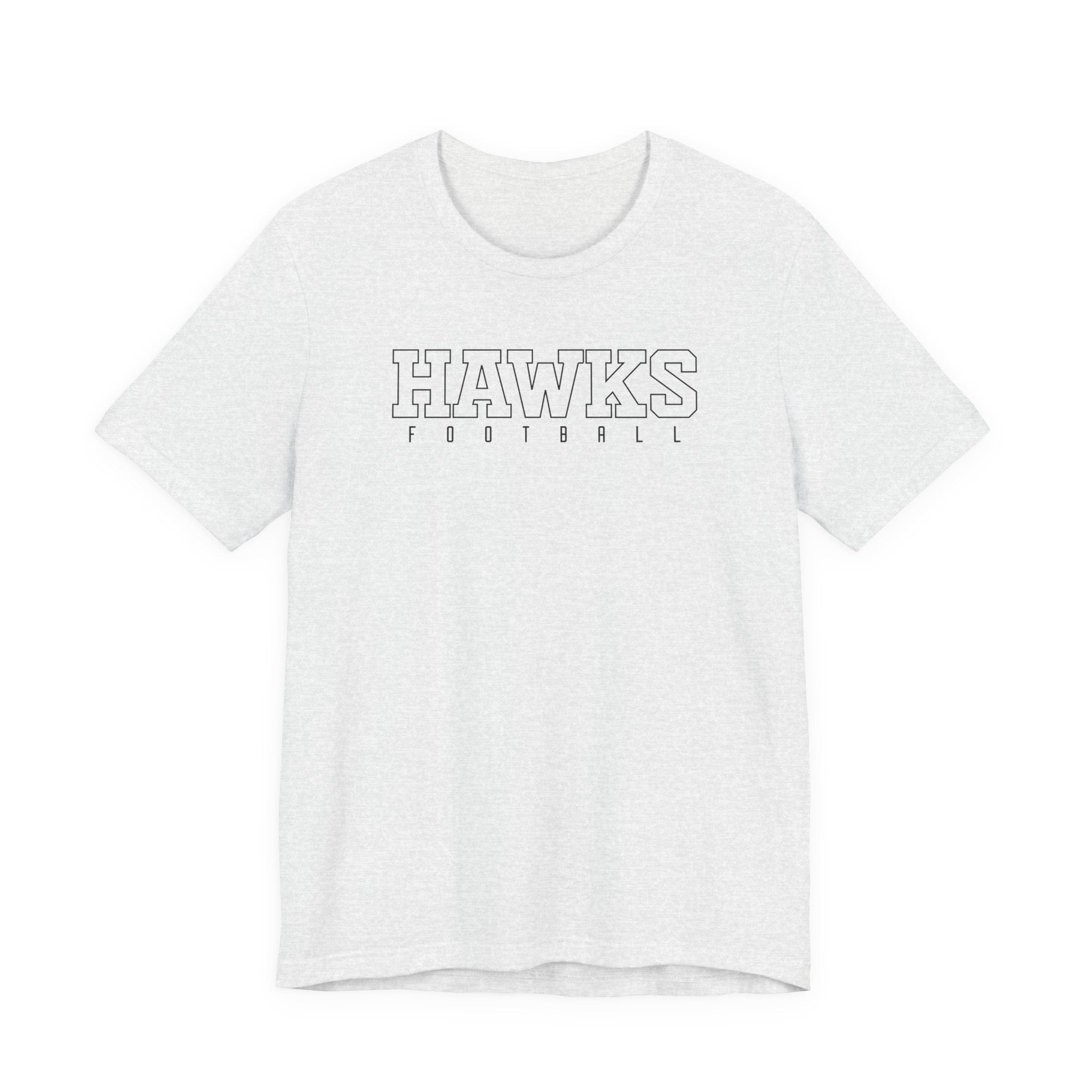 Adult Unisex Westerville Central Block Hawks Football Graphic Short Sleeve Soft Tee