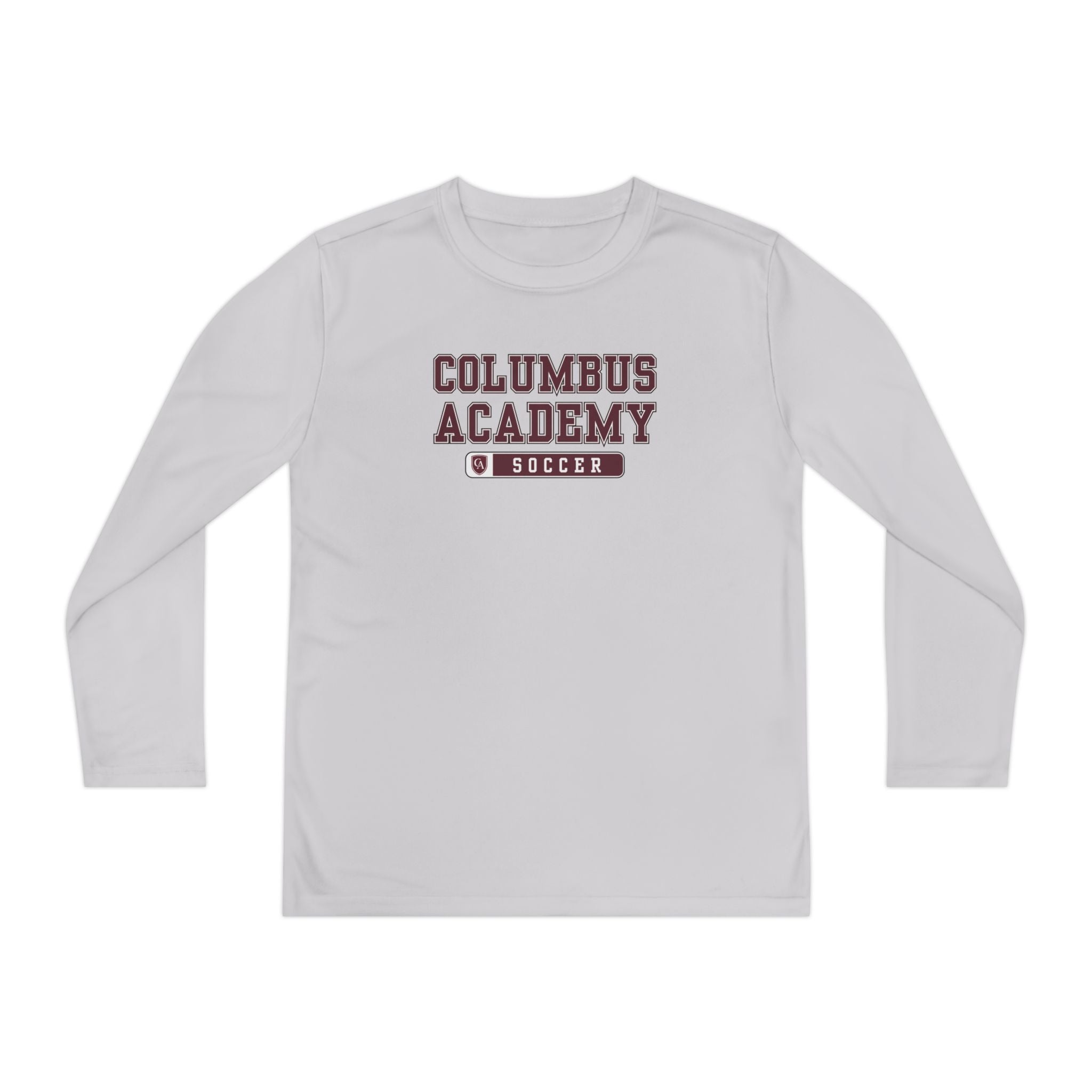 Youth Columbus Academy Soccer Graphic Sport-Tek Competitor Performance Long Sleeve Tee