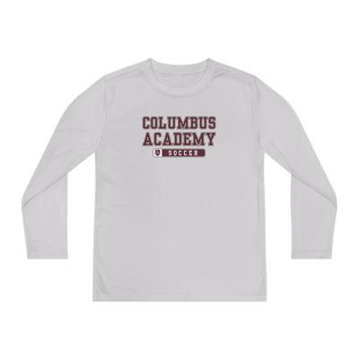 Youth Columbus Academy Soccer Graphic Sport-Tek Competitor Performance Long Sleeve Tee