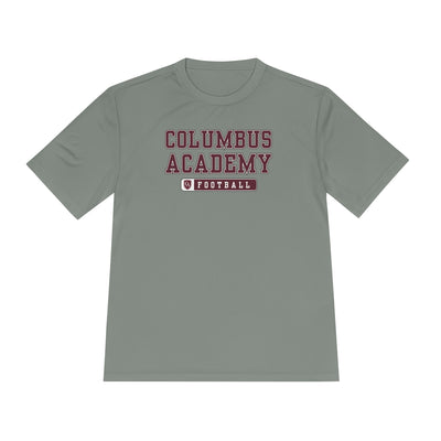 Adult Unisex Columbus Academy Football Graphic Sport-Tek Competitor Performance Tee