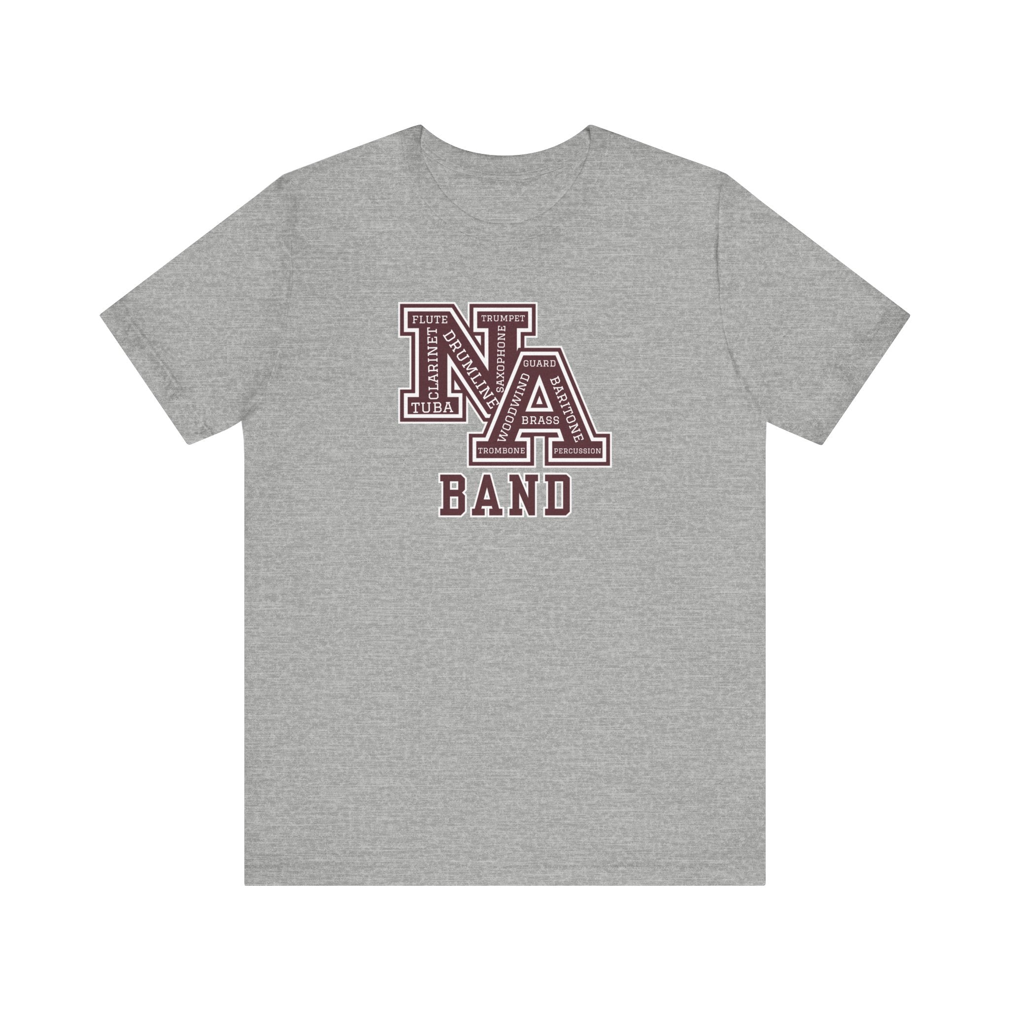 Adult Unisex New Albany Band Word Logo Graphic Short Sleeve Soft Tee