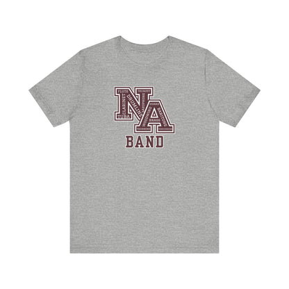 Adult Unisex New Albany Band Word Logo Graphic Short Sleeve Soft Tee