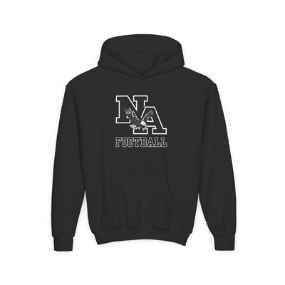 Youth Classic Logo Black Football Graphic Hoodie