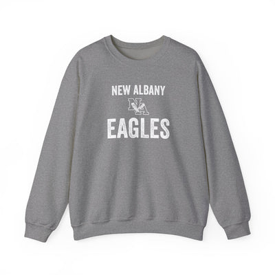 Adult Unisex Vintage Distressed New Albany Eagles Graphic Sweatshirt