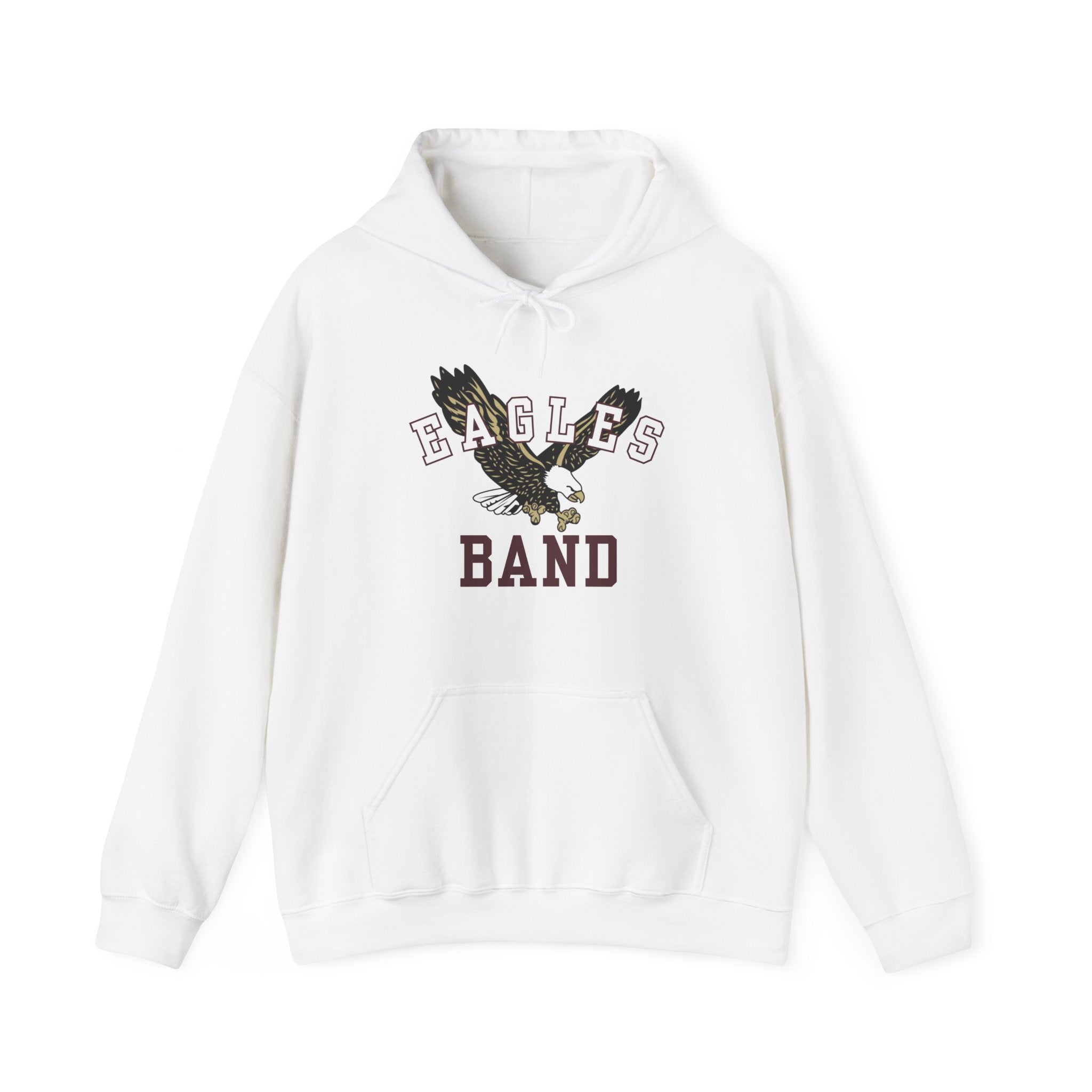 Adult Unisex Flying Band Eagle Graphic Hoodie