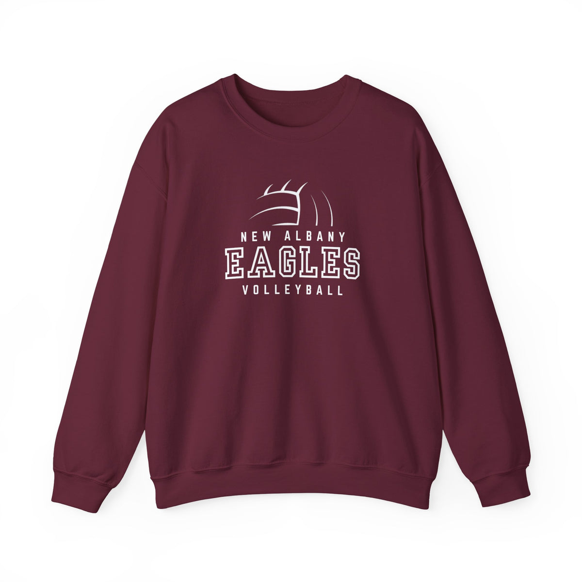 Adult Unisex New Albany Eagles Victory Volleyball Graphic Sweatshirt