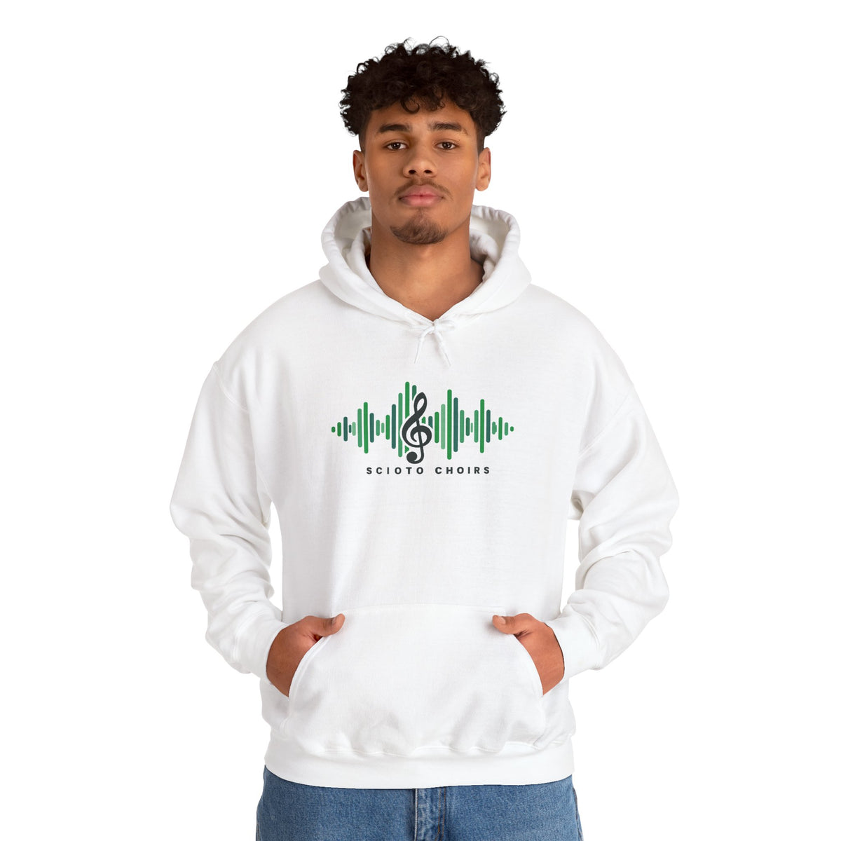Adult Unisex Dublin Scioto Choirs Sound Wave Graphic Hoodie