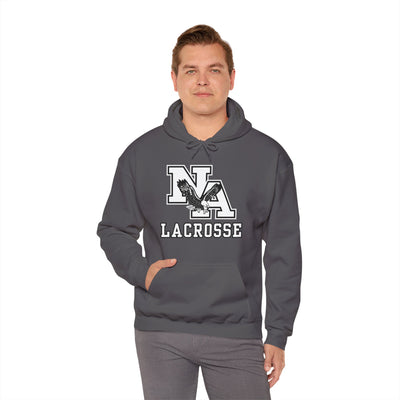 Adult Unisex Classic White Lacrosse Graphic Hoodie
