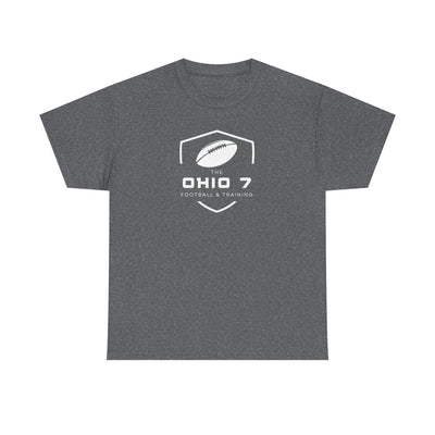 Adult Unisex The Ohio 7 White Logo Short Sleeve Gildan Heavy Tee
