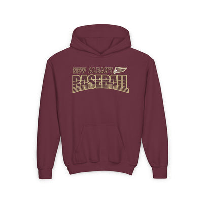 Youth Eagles Line Drive Baseball Graphic Hoodie