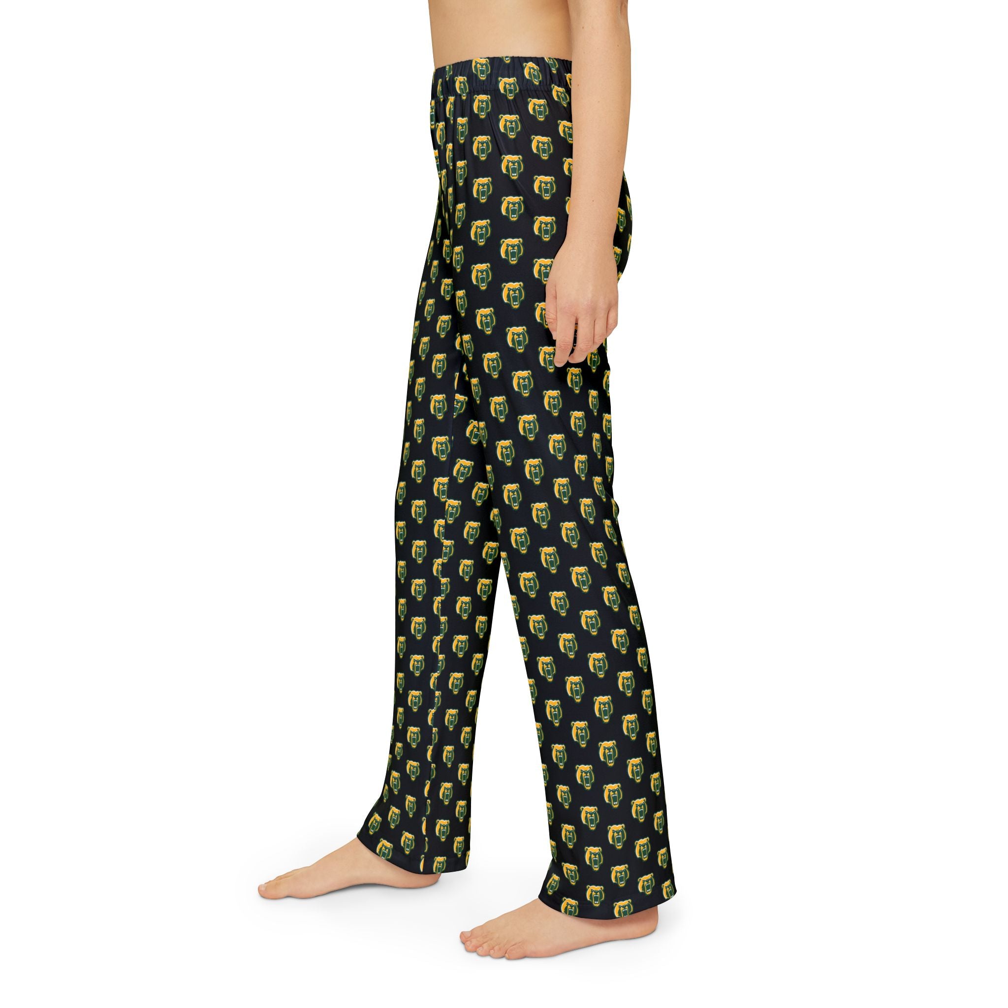 Youth Black Pajama Pants with Allover Brooke Bruin Print
