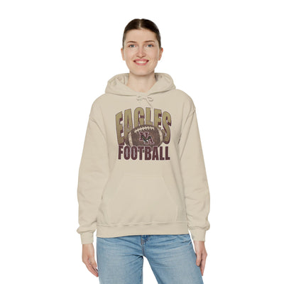 Adult Unisex New Albany First-Down Distressed Football Graphic Hoodie