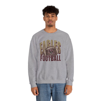 Adult Unisex New Albany First-Down Distressed Football Graphic Sweatshirt