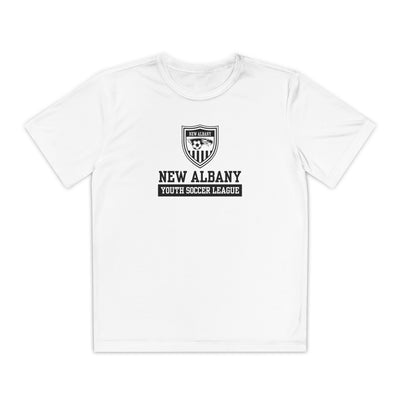 Youth New Albany Youth Soccer League Game Day Graphic Sport-Tek Competitor Performance Tee