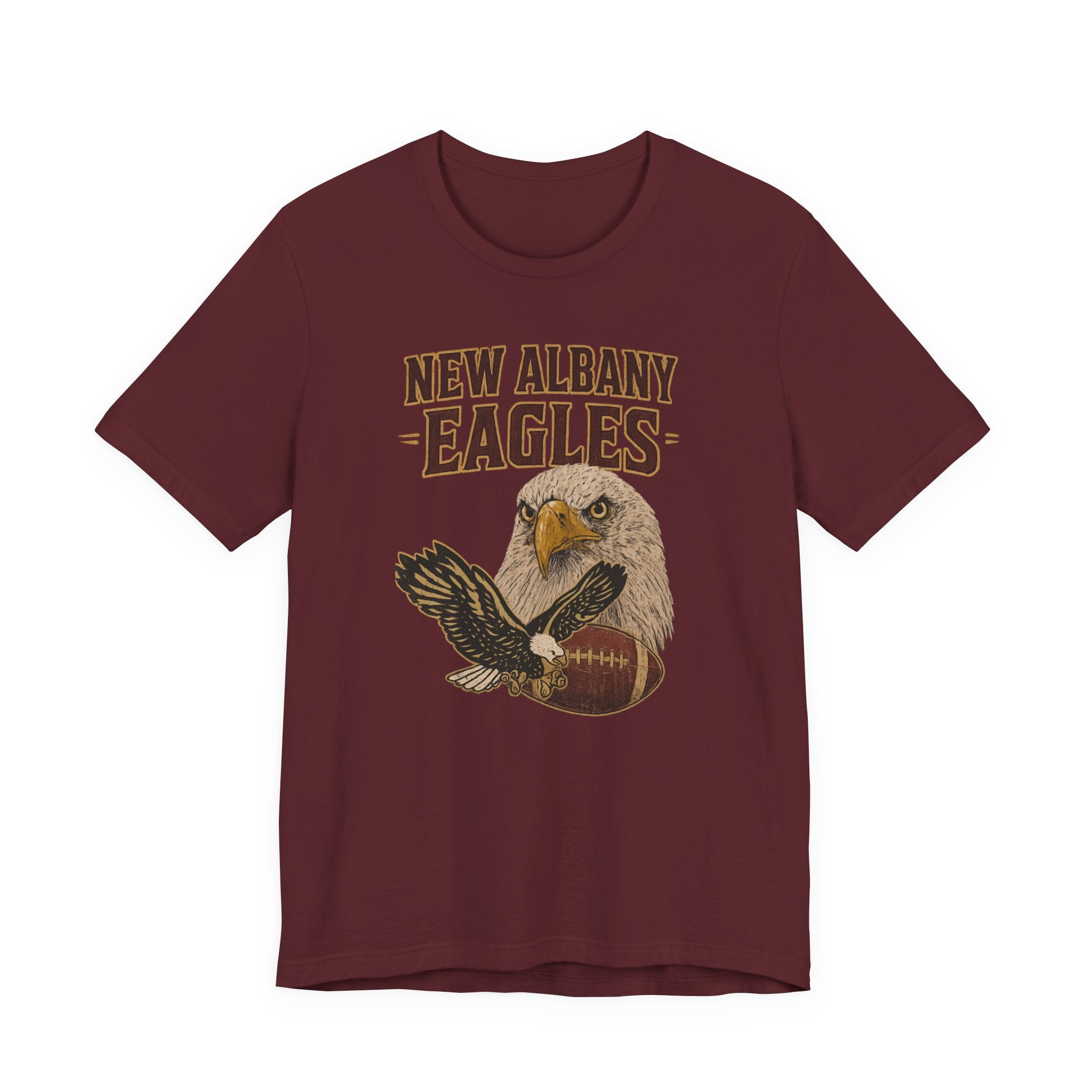 Adult Unisex New Albany Gridiron Eagle Graphic Short Sleeve Soft Tee