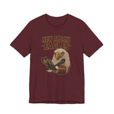 Adult Unisex New Albany Gridiron Eagle Graphic Short Sleeve Soft Tee