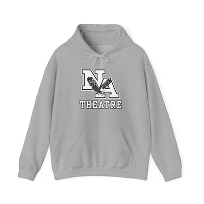 Adult Unisex White/Black Classic NA Theatre Logo Graphic Hoodie