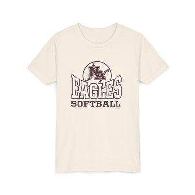Youth NA Eagles Softball Graphic Short Sleeve Soft Tee