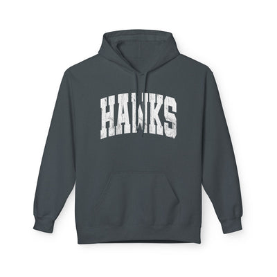 Adult Unisex Westerville Central Distressed Oversized Hawks Graphic Soft Style Hoodie