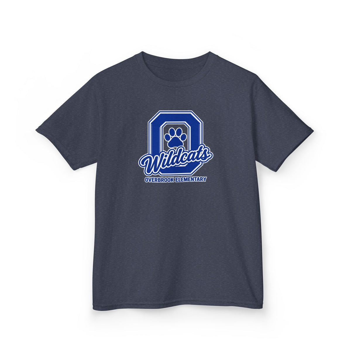 Overbrook Elementary Wildcats Block Letter Graphic Gildan Classic Tee