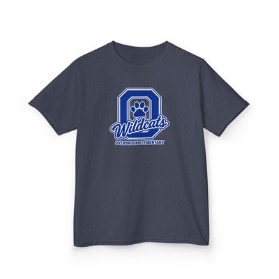 Overbrook Elementary Wildcats Block Letter Graphic Gildan Classic Tee