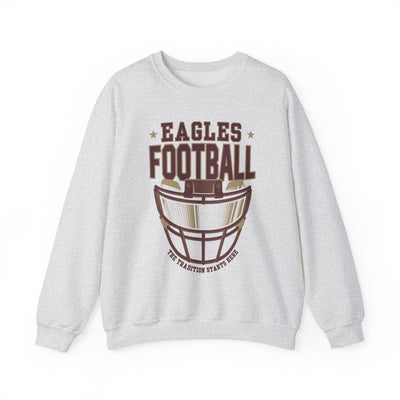 Adult Unisex Eagles Maroon Hype Helmet Graphic Sweatshirt