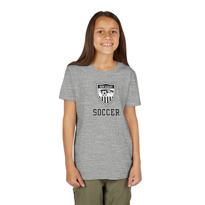Youth New Albany Youth Soccer League Crest Graphic Short Sleeve Bella + Canvas Soft Tee