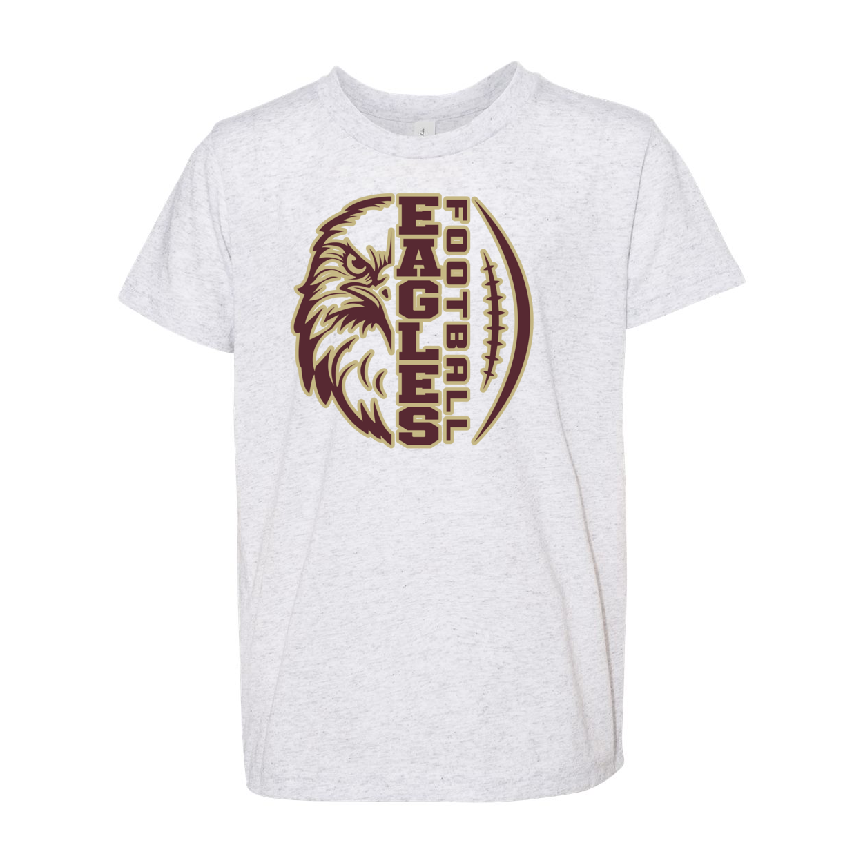 Youth Super Soft Epic Eagle Football Short Sleeve Graphic Tee