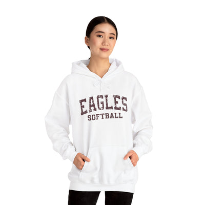 Adult Unisex New Albany Eagles Softball Vintage Distressed Graphic Hoodie