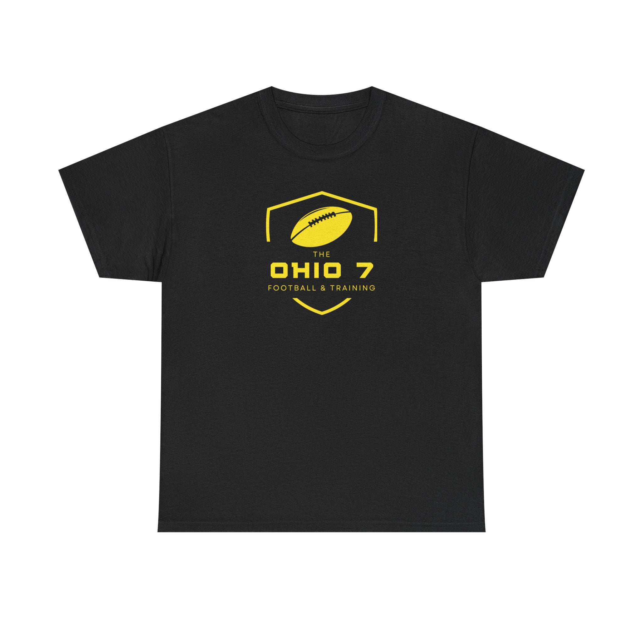 Adult Unisex The Ohio 7 Yellow Logo Short Sleeve Gildan Heavy Tee