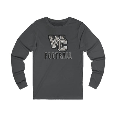 Adult Unisex Vintage Distressed Westerville Central Football Graphic Long Sleeve Soft Tee
