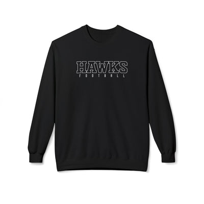 Adult Unisex Westerville Central Block Hawks Football Graphic Soft Style Sweatshirt