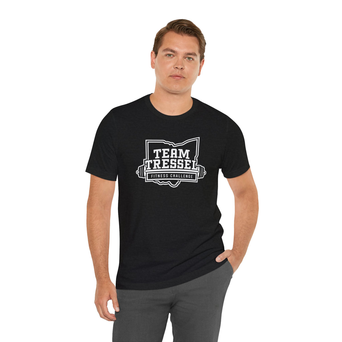 Adult Unisex Team Tressel Fitness Challenge Graphic Short Sleeve Soft Tee