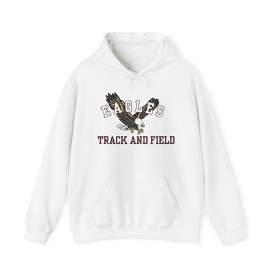 Adult Unisex Flying Track and Field Eagle Graphic Hoodie