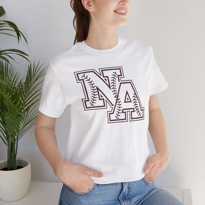 Adult Unisex Baseball Stitches Classic Logo Graphic Short Sleeve Soft Tee