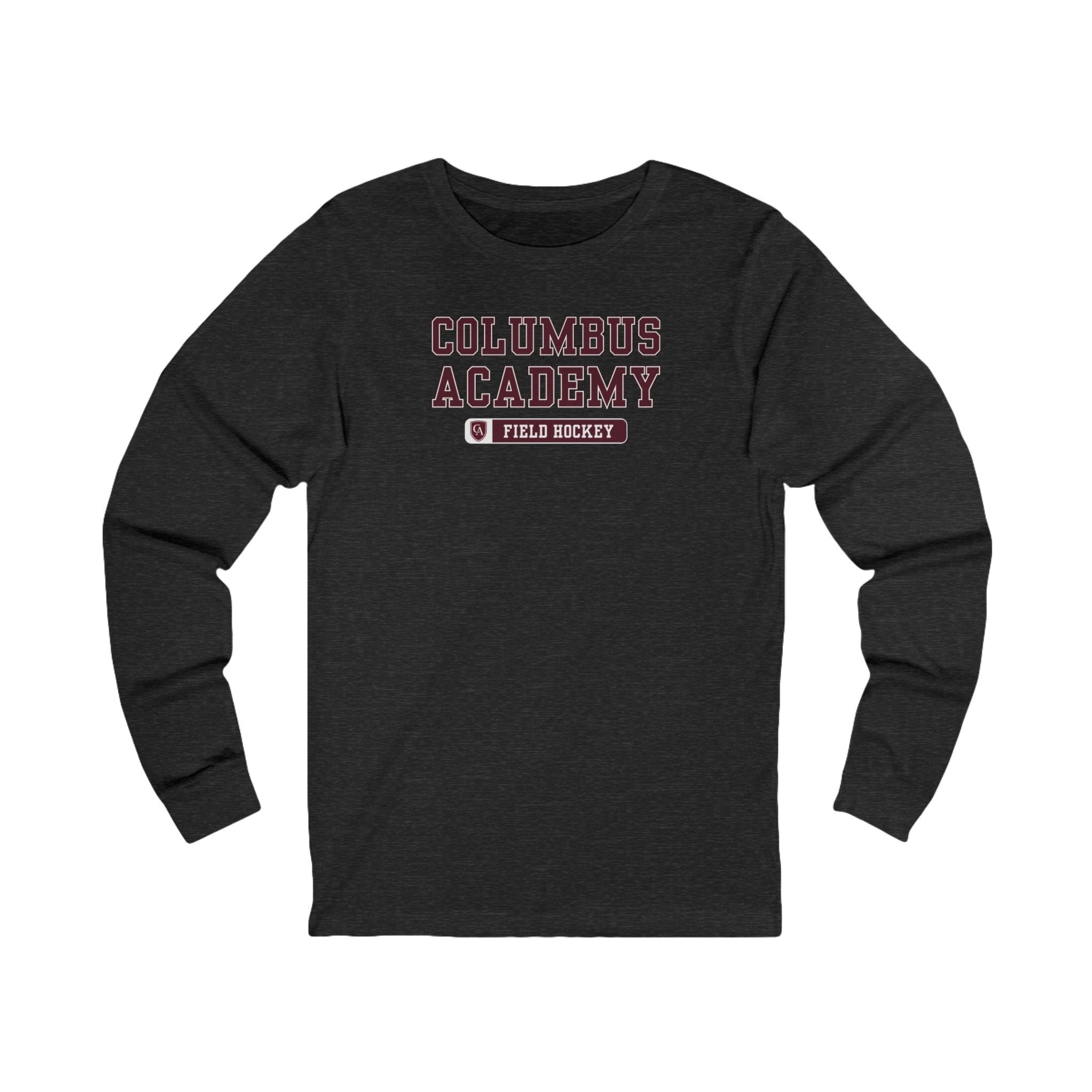 Adult Unisex Columbus Academy Field Hockey Graphic Long Sleeve Bella + Canvas Soft Tee