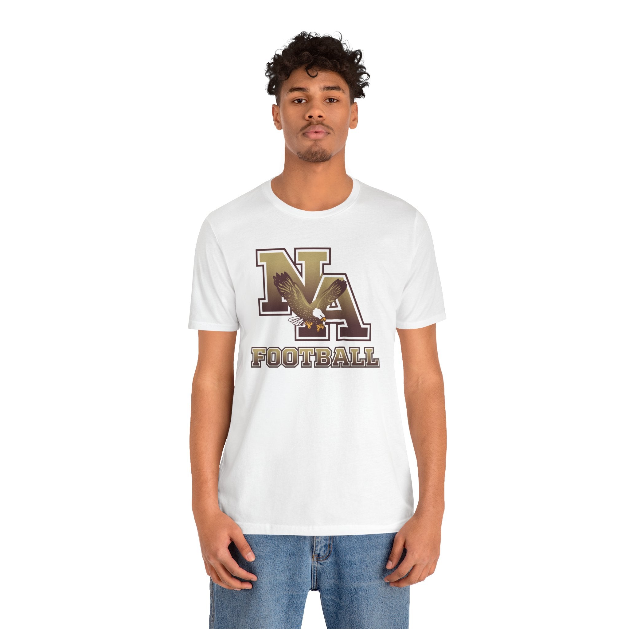 Adult Unisex New Albany Ombre Eagle Logo Graphic Short Sleeve Soft Tee