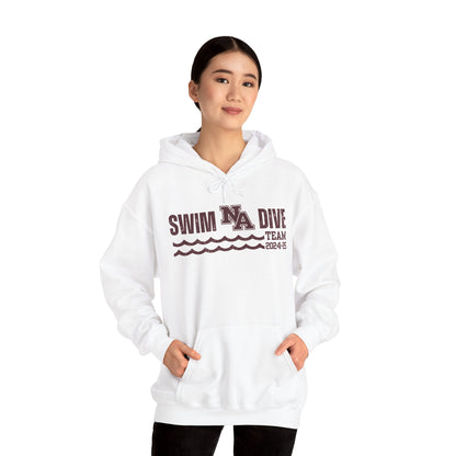 Adult Unisex Swim & Dive Winning Waves Graphic Hoodie