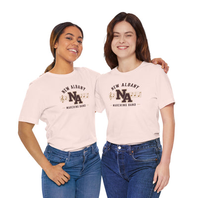 Adult Unisex New Albany Marching Melodies Graphic Short Sleeve Bella + Canvas Soft Tee
