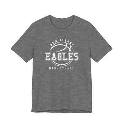 Adult Unisex New Albany Eagles Rebound Retro Distressed Graphic Short Sleeve Soft Tee